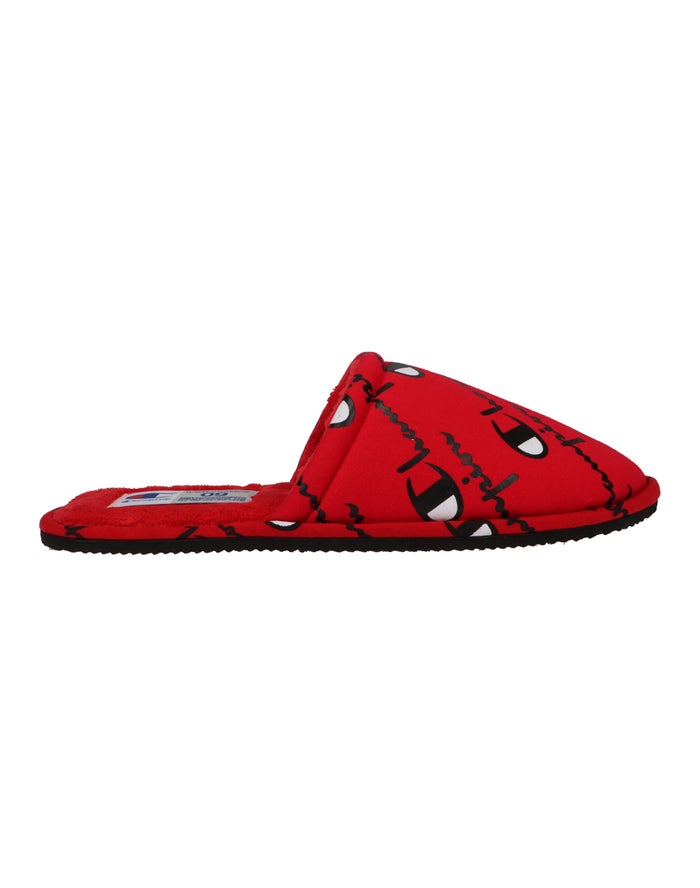 Champion Slippers Heren - Rood - Sleepover ( 845136-SOU )